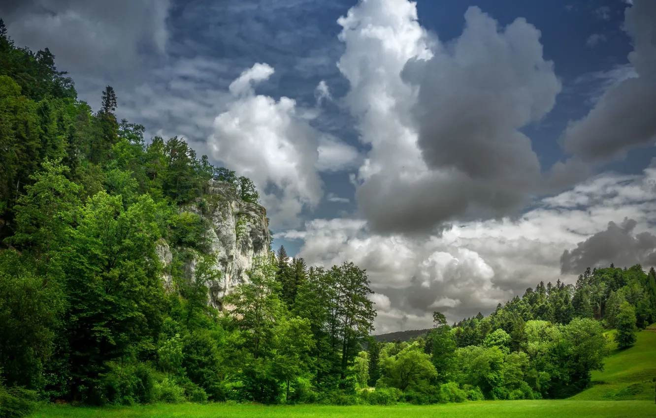 Photo wallpaper summer, the sky, mountains