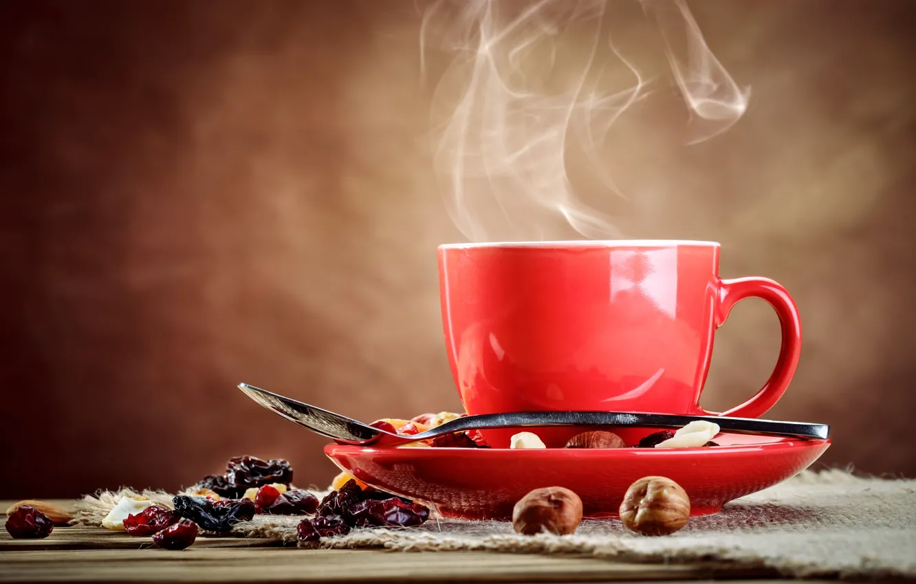 Photo wallpaper coffee, mug, spices, Usova Anna