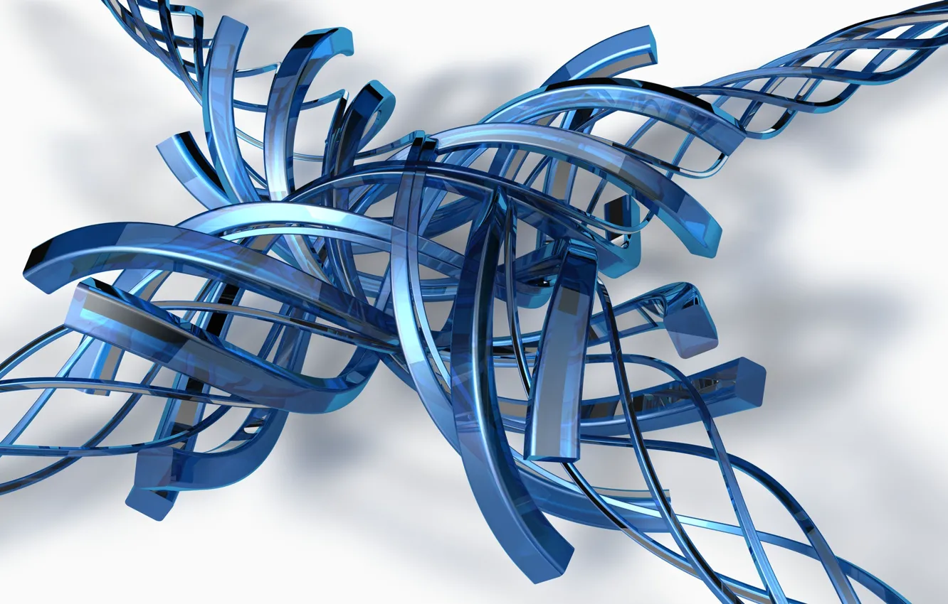 Photo wallpaper curls, spiral, plastic