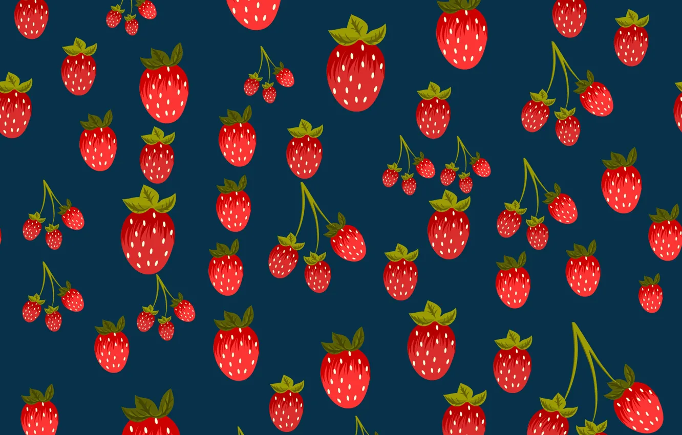 Photo wallpaper berries, background, texture, strawberry, background, pattern, Strawberries