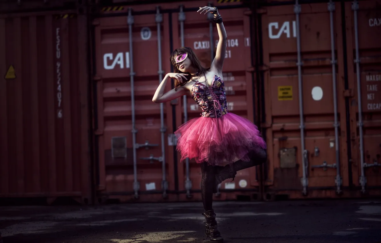 Photo wallpaper girl, pose, dance