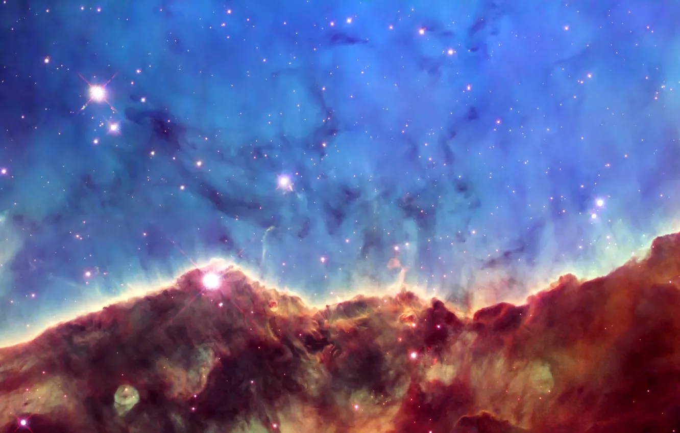 Photo wallpaper stars, nebula, photo, Hubble, the universe, telescope