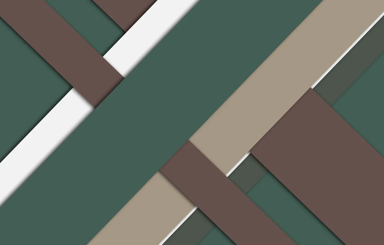 Photo wallpaper line, green, geometry, brown, design, material