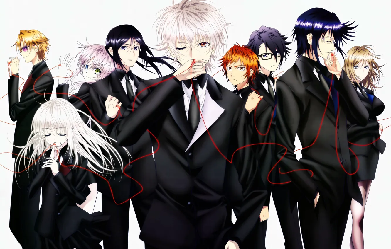 Photo wallpaper K Project, Munakata Thigh, Yata Misaki, Nothing, Fushimi Saruhiko, Yatogami Kuroh, Awashima Seri, Kusanagi Izumo