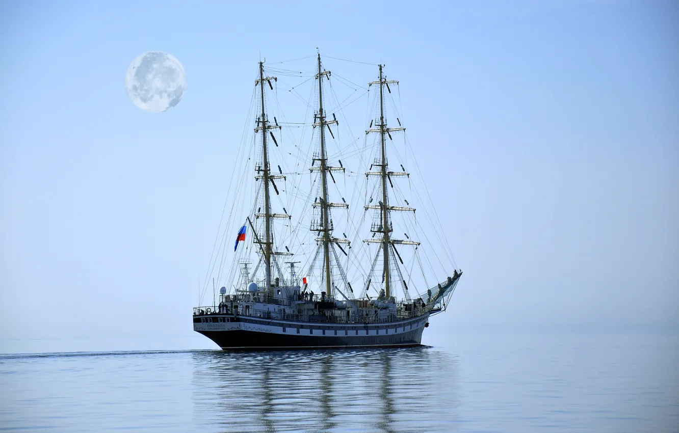 Photo wallpaper ship, sailing, Pallada