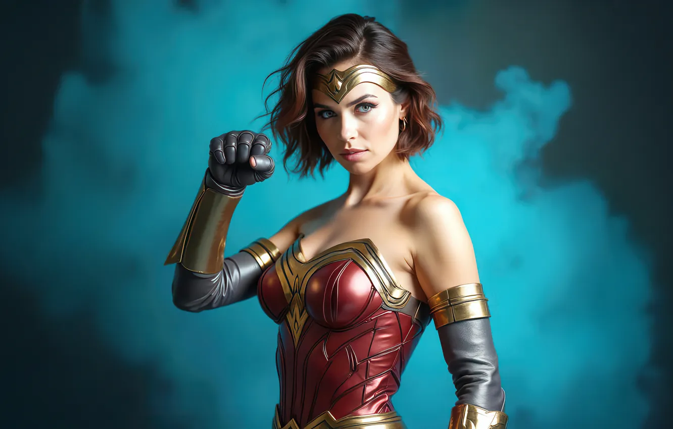 Photo wallpaper woman, flight, Wonder, Ethereal