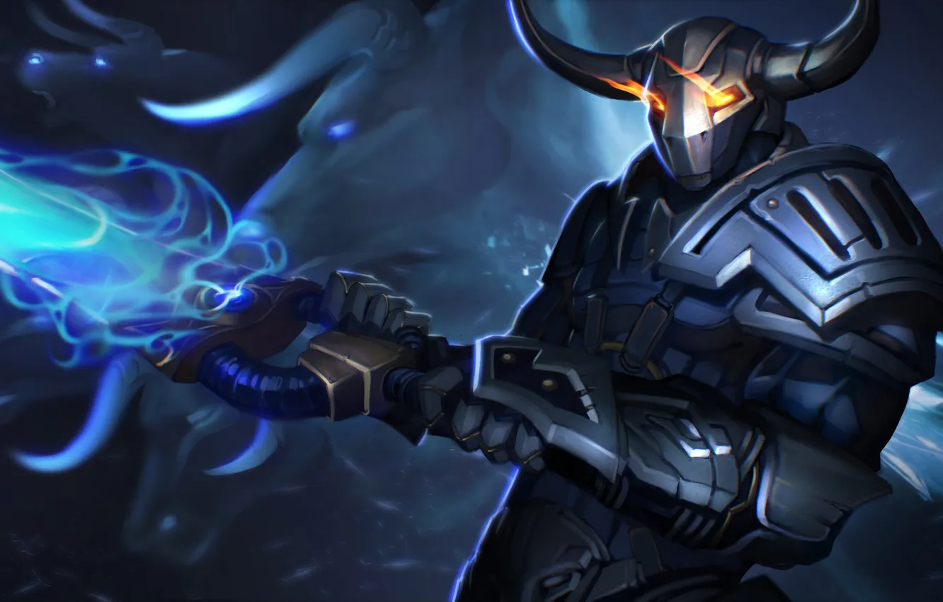 Photo wallpaper warrior, dota 2, pearls, Sven