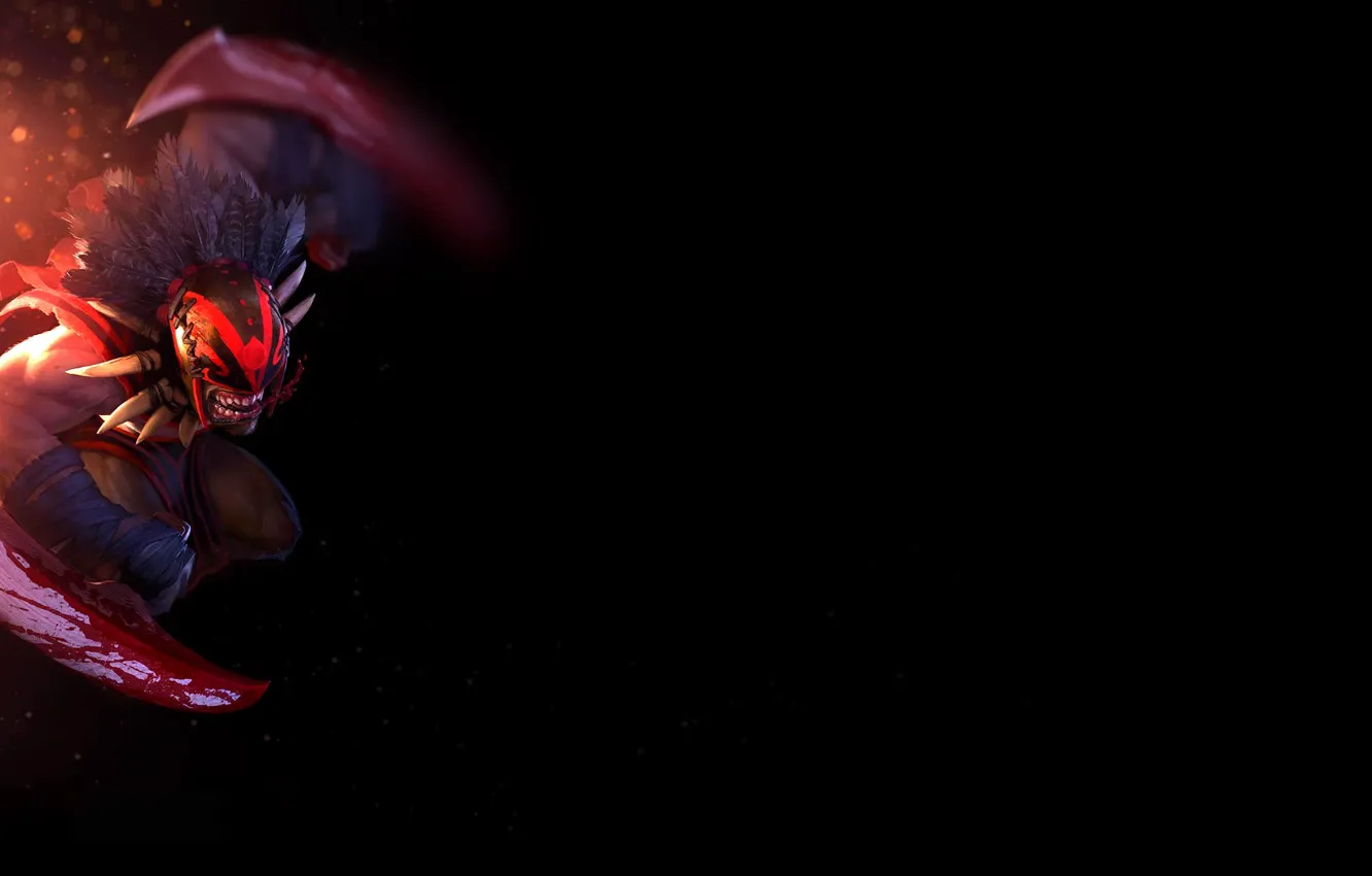 Photo wallpaper blood, minimalism, dota, Valve, games, DotA, Bloodseeker, Minimalism