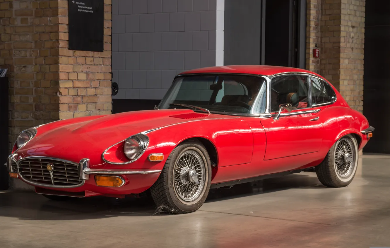 Photo wallpaper Jaguar, E-Type, cool, classic