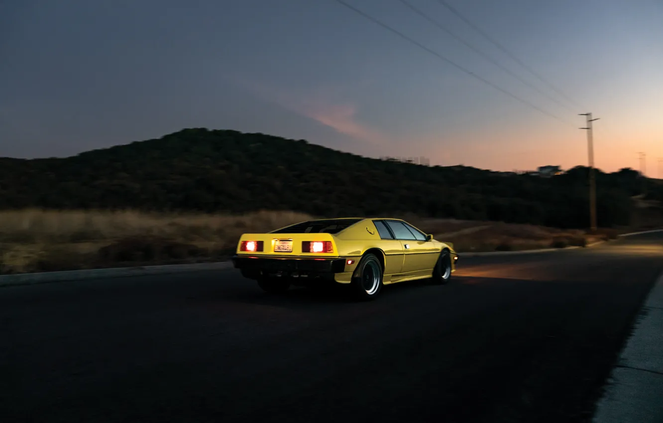 Photo wallpaper Lotus, Esprit, rear view, Lotus Esprit