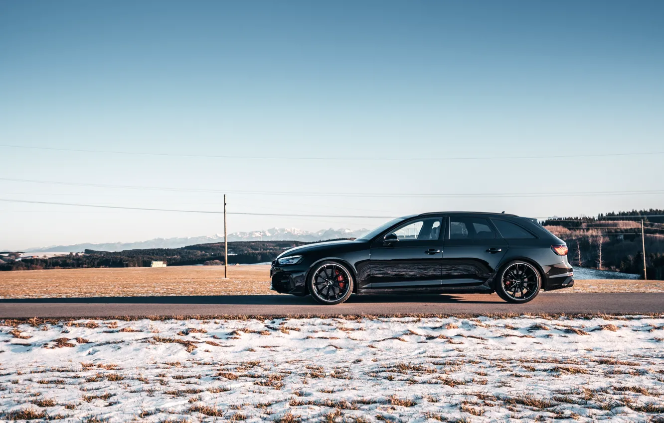 Photo wallpaper Audi, side view, RS 4, ABBOT, RS4, Before, 2020