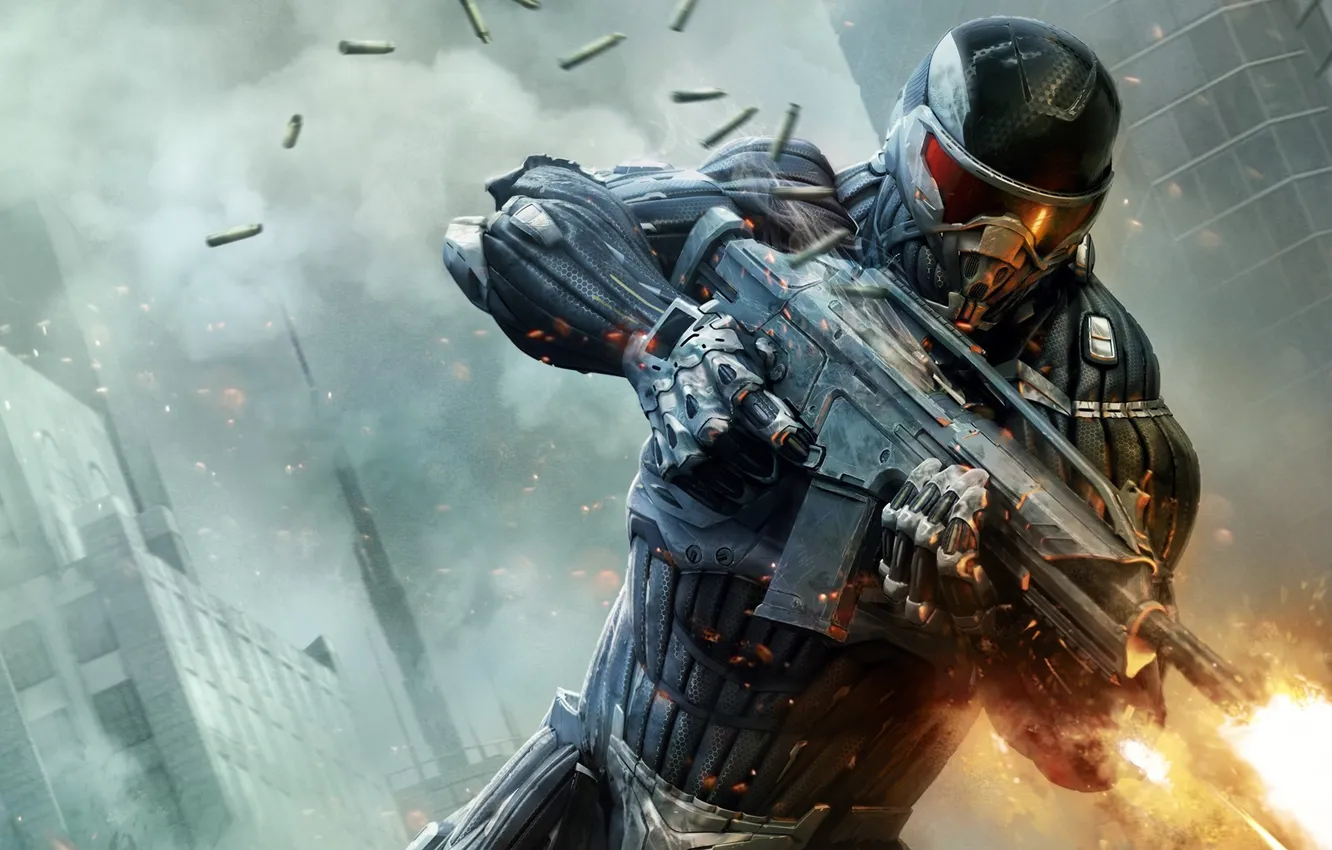Photo wallpaper weapons, Crysis 2, Nomad, potrony