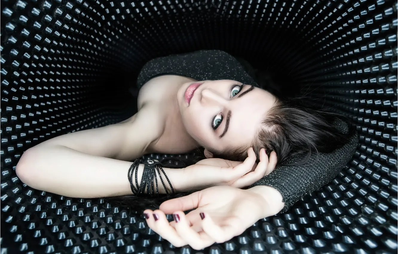 Photo wallpaper look, portrait, makeup, Laura