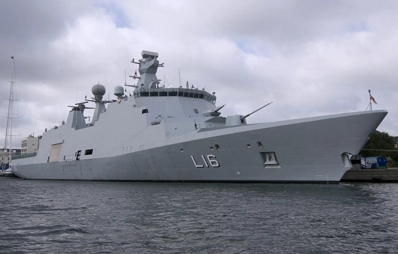 Photo wallpaper frigate, Denmark, Navy, type absalon
