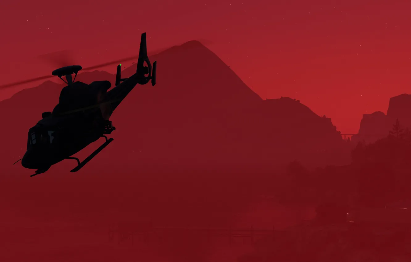 Photo wallpaper background, helicopter, gta, Grand Theft Auto V