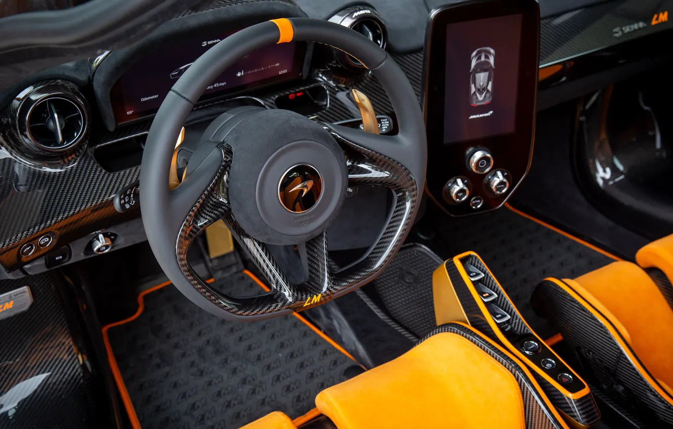 Photo wallpaper McLaren, interior, Senna, 2160P