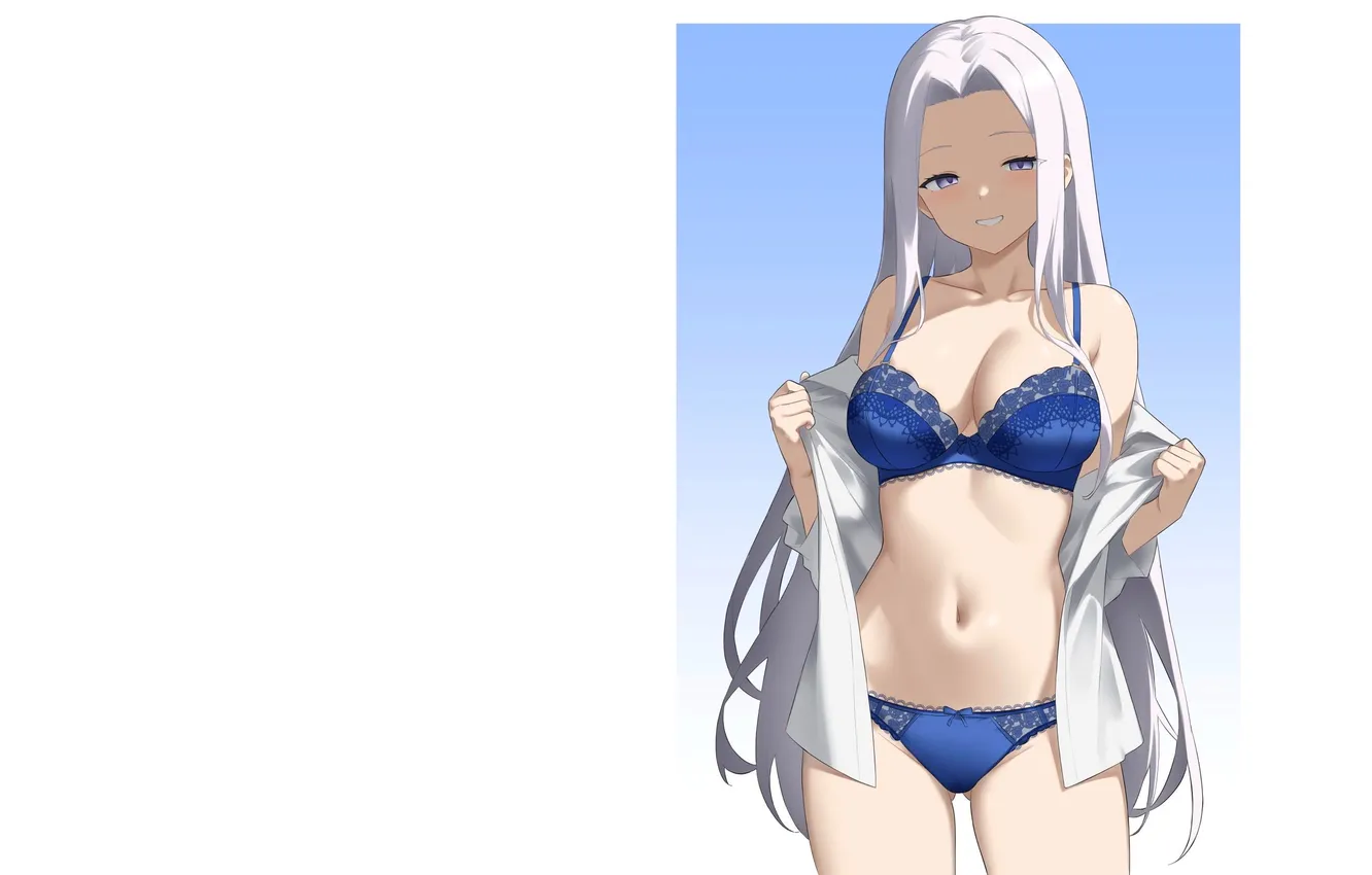 Photo wallpaper girl, hot, sexy, bra, panties, anime, babe, underwear