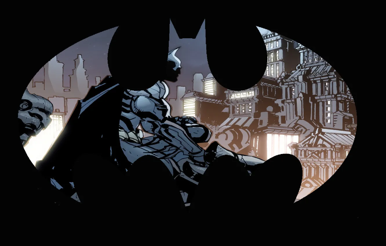 Photo wallpaper logo, Batman, comics