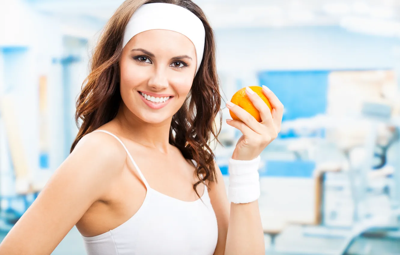 Photo wallpaper orange, exercise, health, healthy food