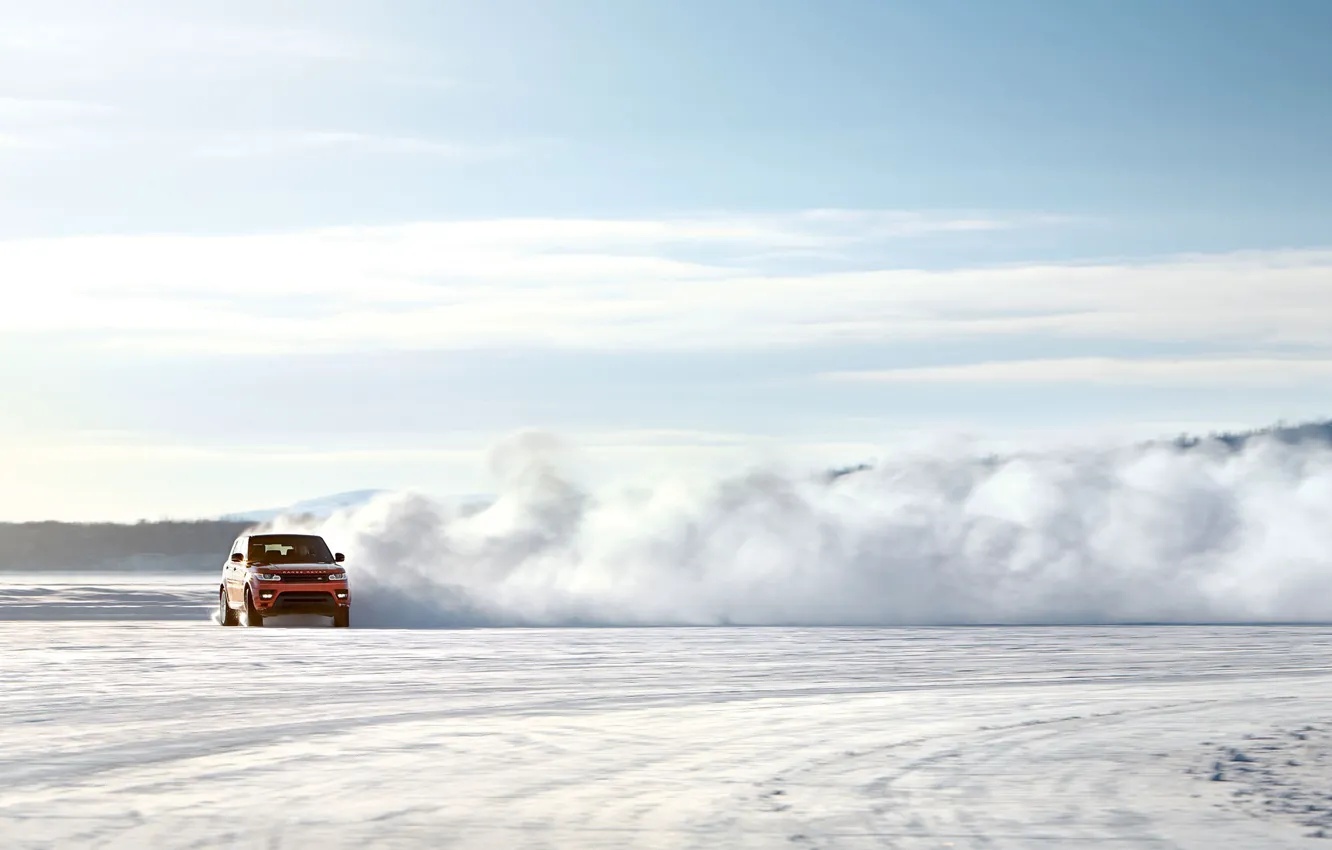 Photo wallpaper Range Rover, Snow, Sport, Land