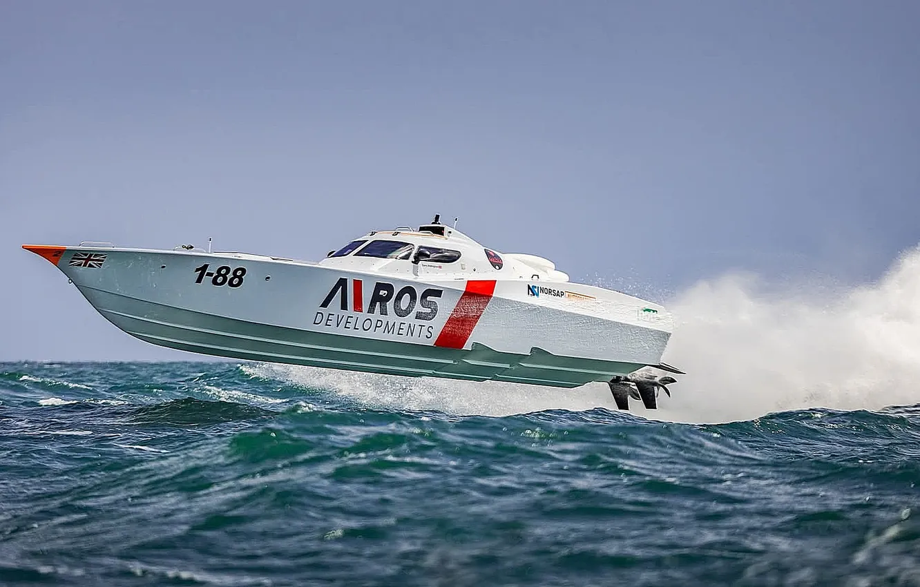 Photo wallpaper race, boat, speed