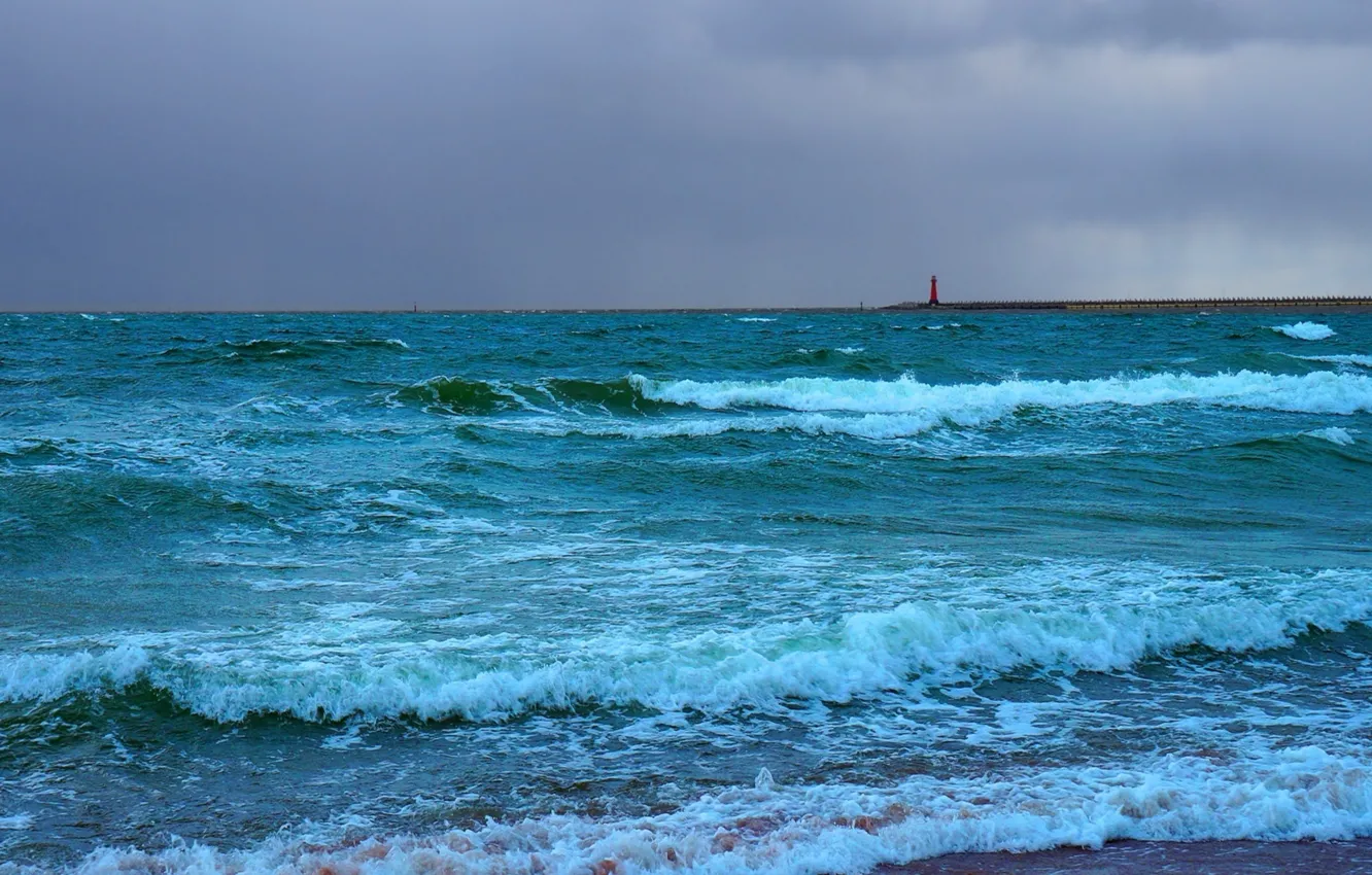 Photo wallpaper sea, ocean, water, wave