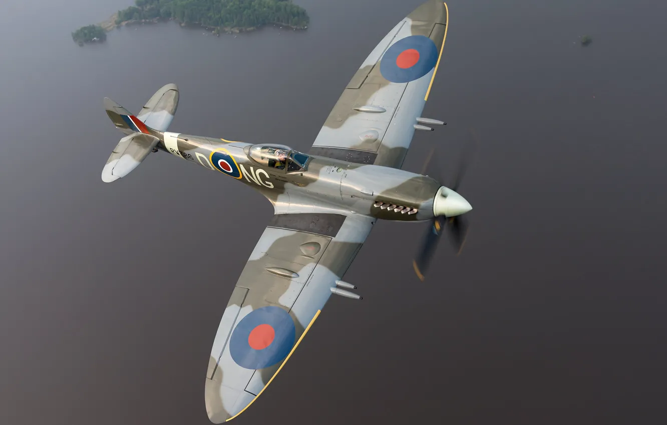 Photo wallpaper Spitfire, Supermarine, Mk. XVIe