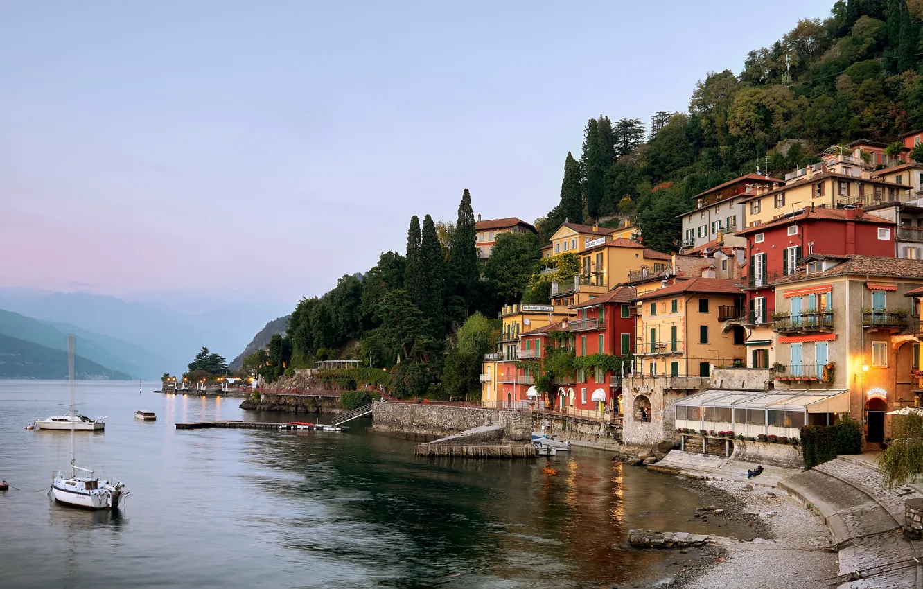 Photo wallpaper Italy, lake Como, Lombardy, Varenna
