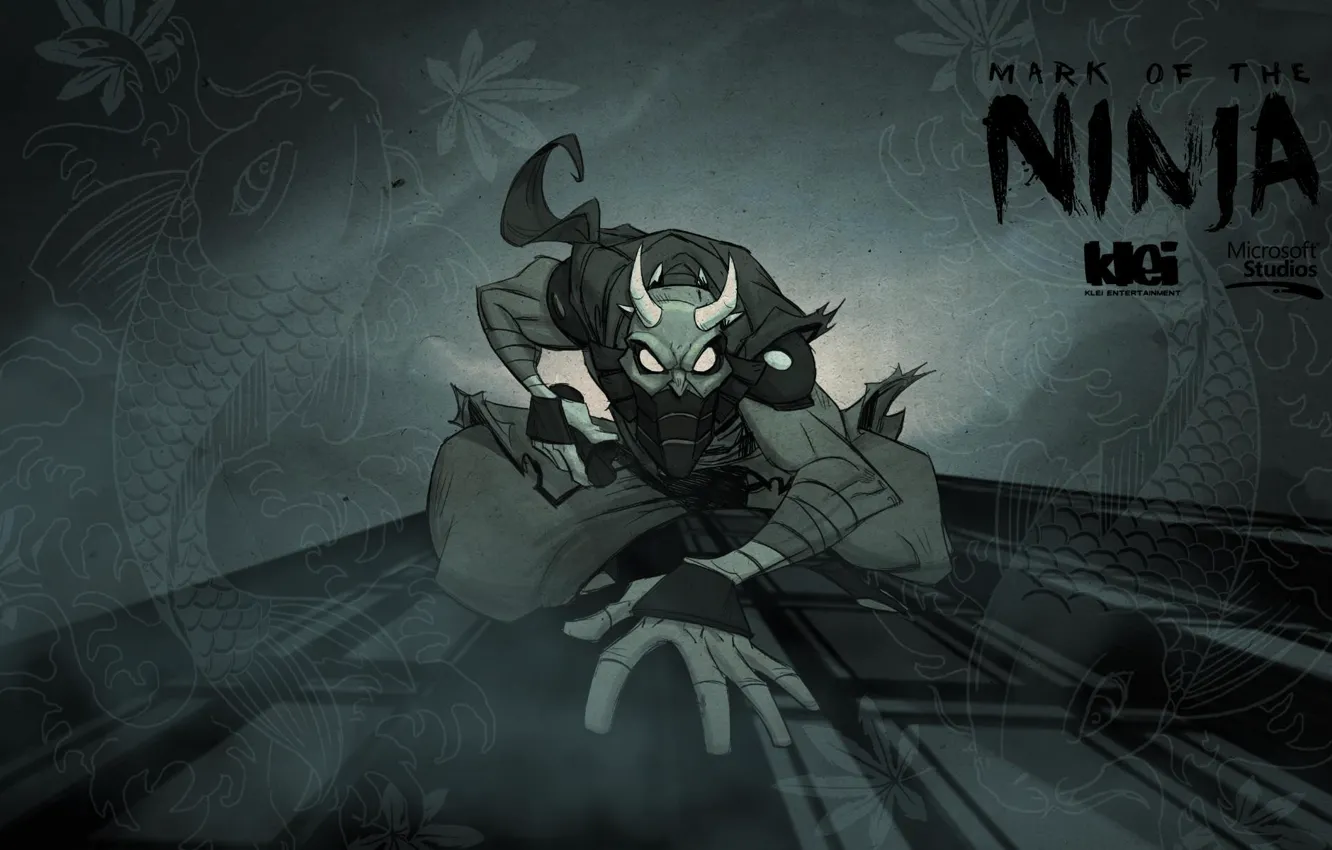 Photo wallpaper the game, ninja, Mark of the Ninja
