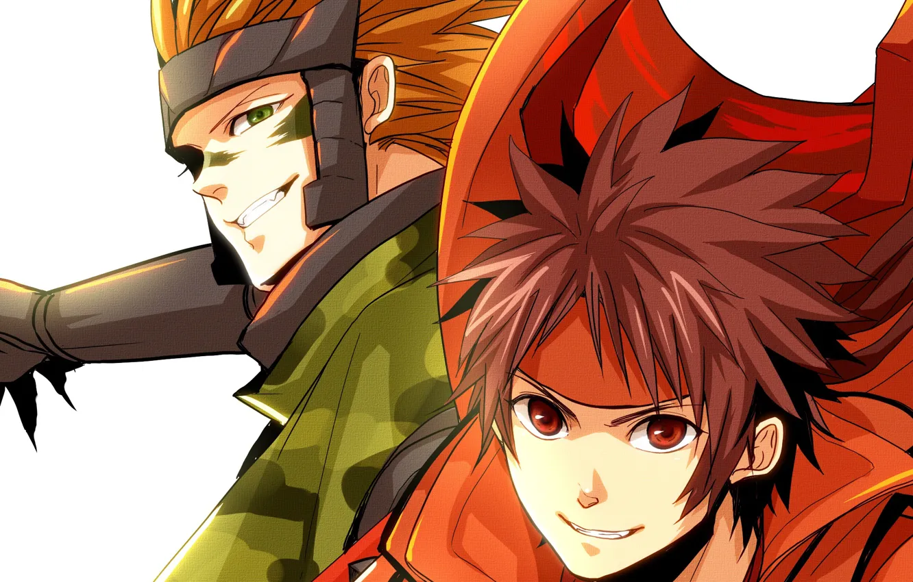 Photo wallpaper anime, guy, two, Sengoku Basara, The Era Of Unrest