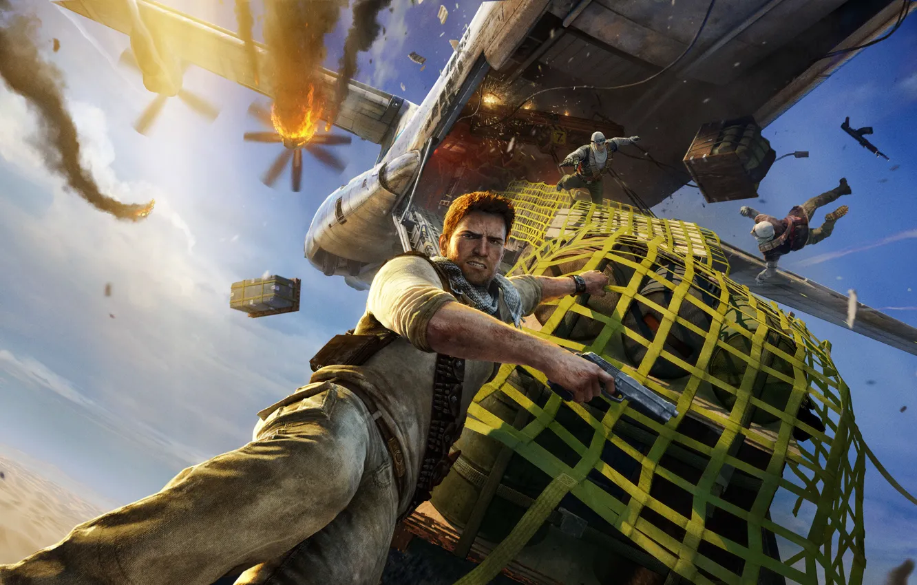 Photo wallpaper Game, Naughty Dog, Nathan Drake, Uncharted 3: Drake’s Deception, TheVideoGamegallery.com