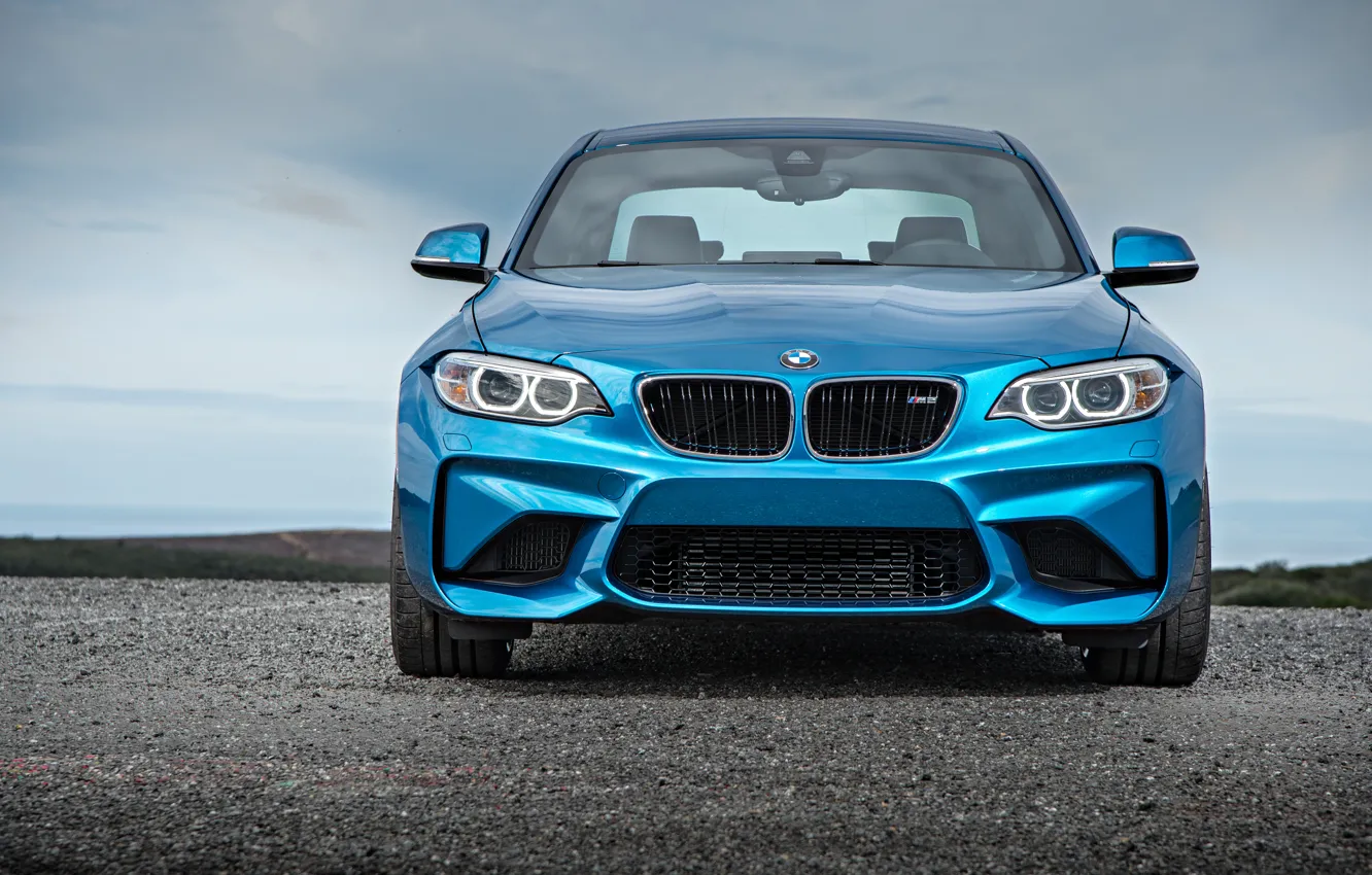 Photo wallpaper face, BMW, coupe, BMW, blue, Coupe, F87