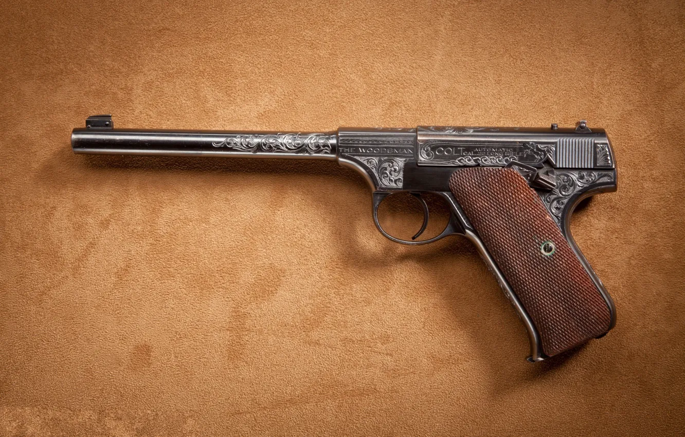 Photo wallpaper model, Colt, Woodsman, 1st