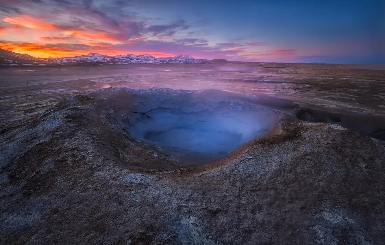 Photo wallpaper Iceland, Hot springs, Geothermal