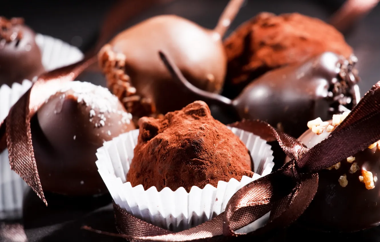 Photo wallpaper chocolate, sweets, form, the candy