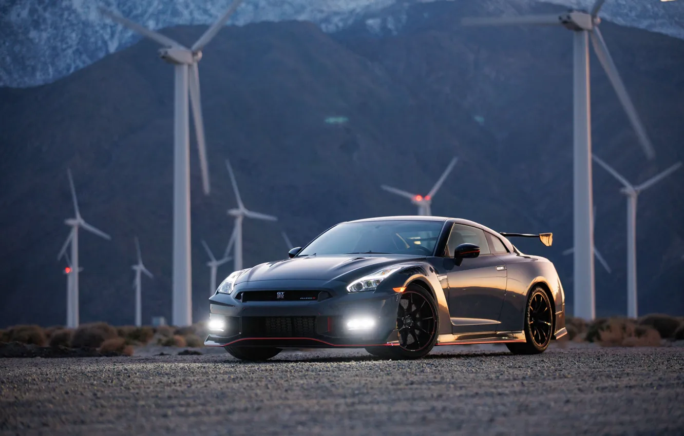 Photo wallpaper Nissan, GT-R, R35, headlights, Nissan GT-R Nismo, 2023