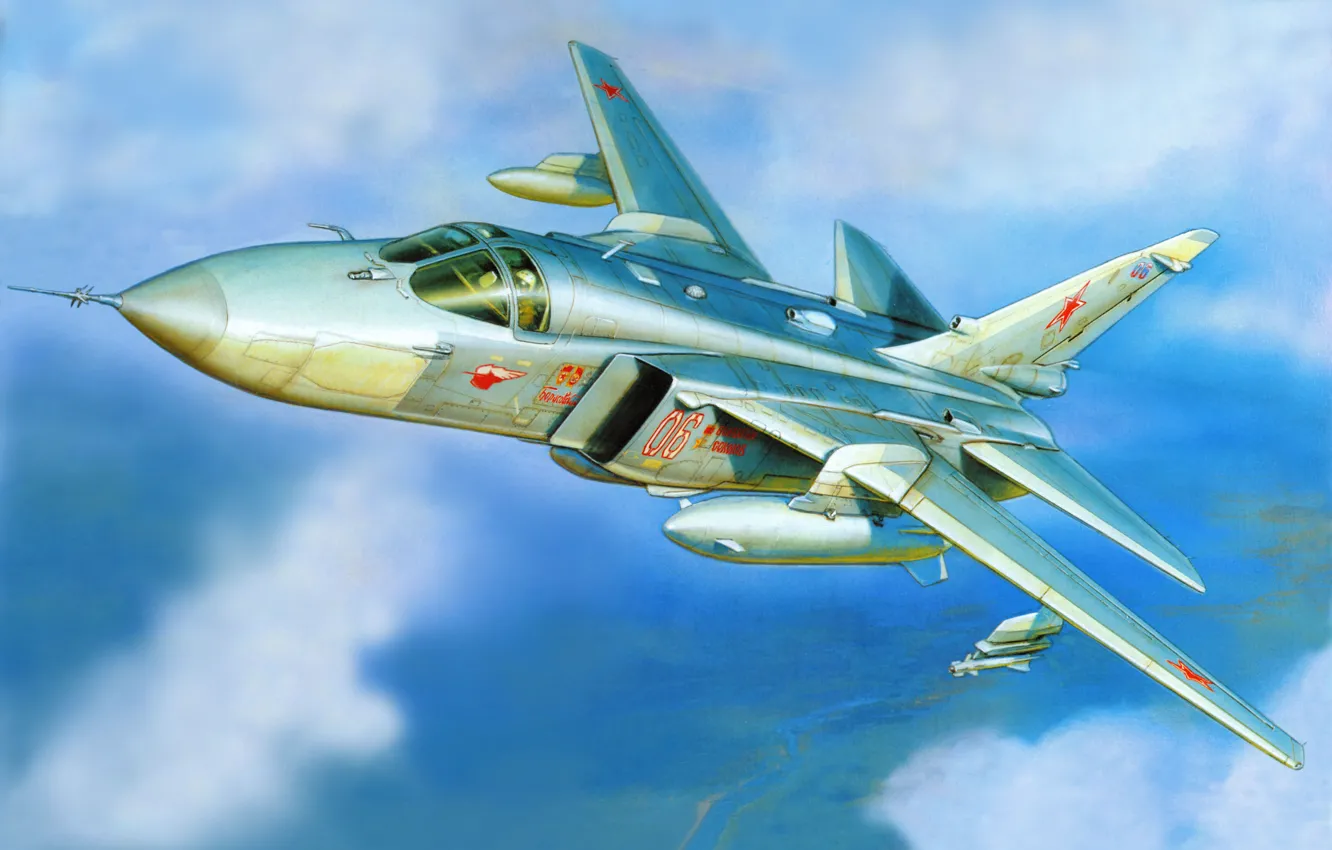 Photo wallpaper figure, art, Su-24MR