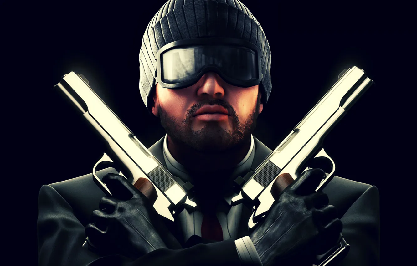 Photo wallpaper man, shooter, PointBlank