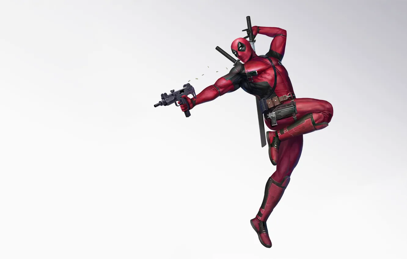 Photo wallpaper figure, sword, mask, art, art, Deadpool, Marvel, Deadpool