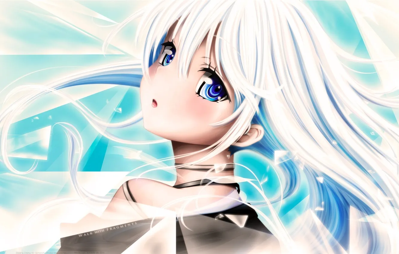 Photo wallpaper look, girl, fragments