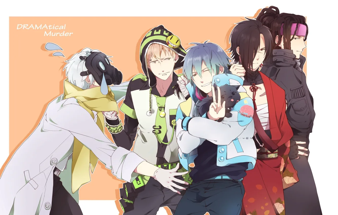 Photo wallpaper DRAMAtical Murder, Fanart, Koujaku, Clear (DMMd), Pixiv, Fanart From Pixiv, Seragaki Aoba, Noiz (DMMd)