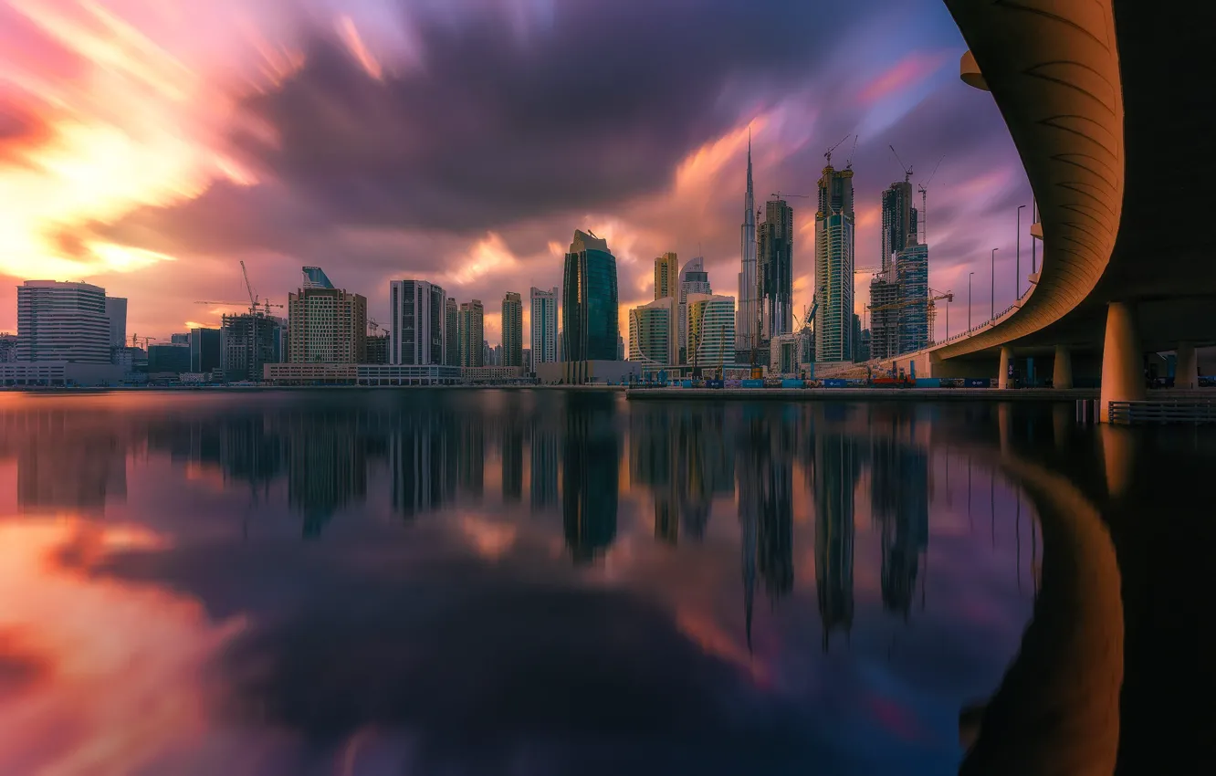Photo wallpaper reflection, home, Dubai