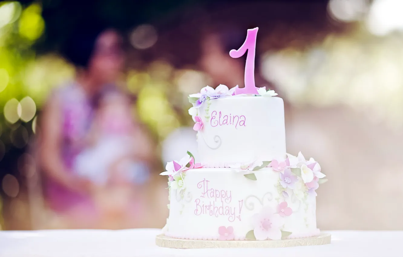 Photo wallpaper holiday, cake, Forever one