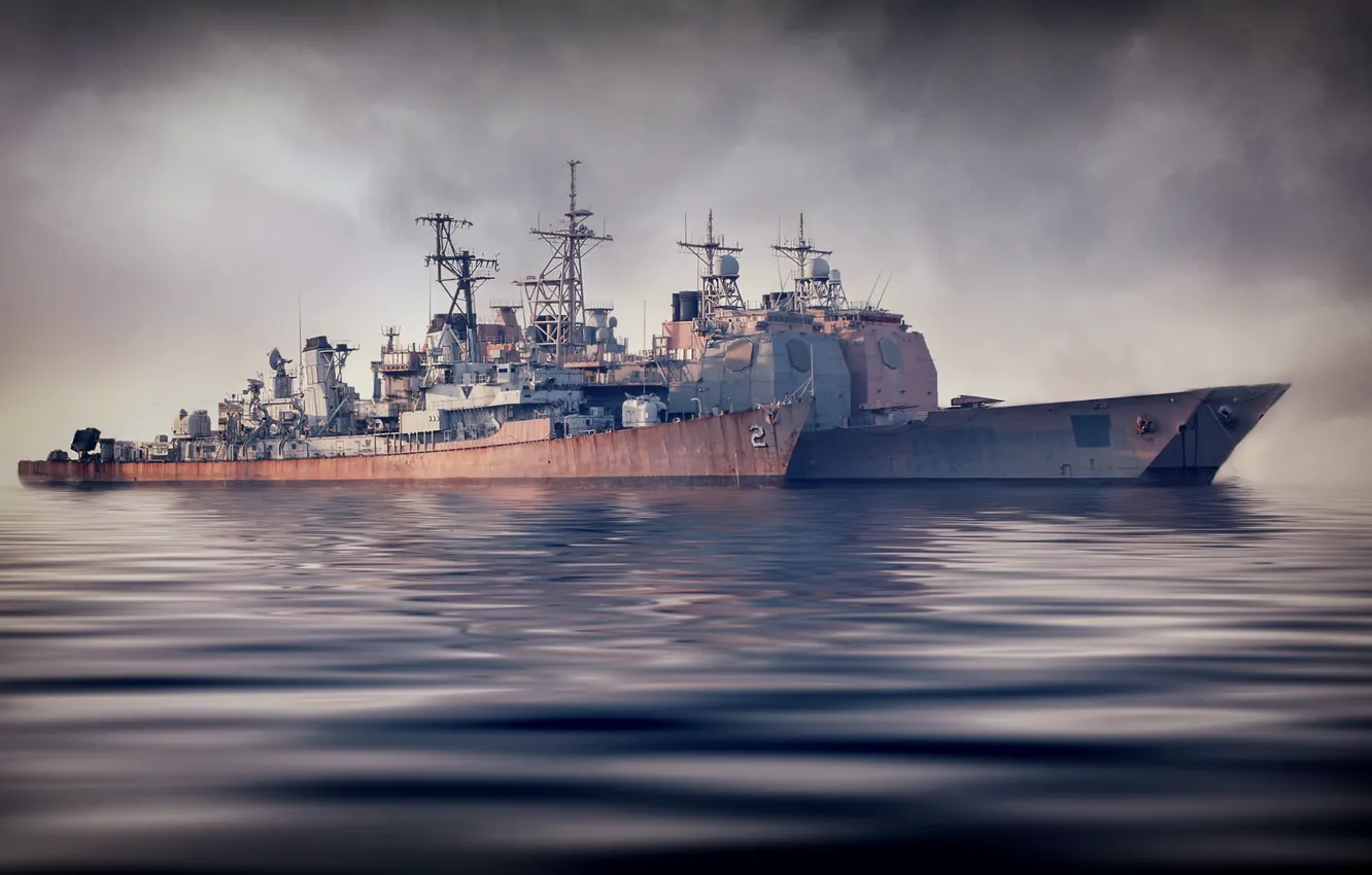 Photo wallpaper sea, ships, army, Navy