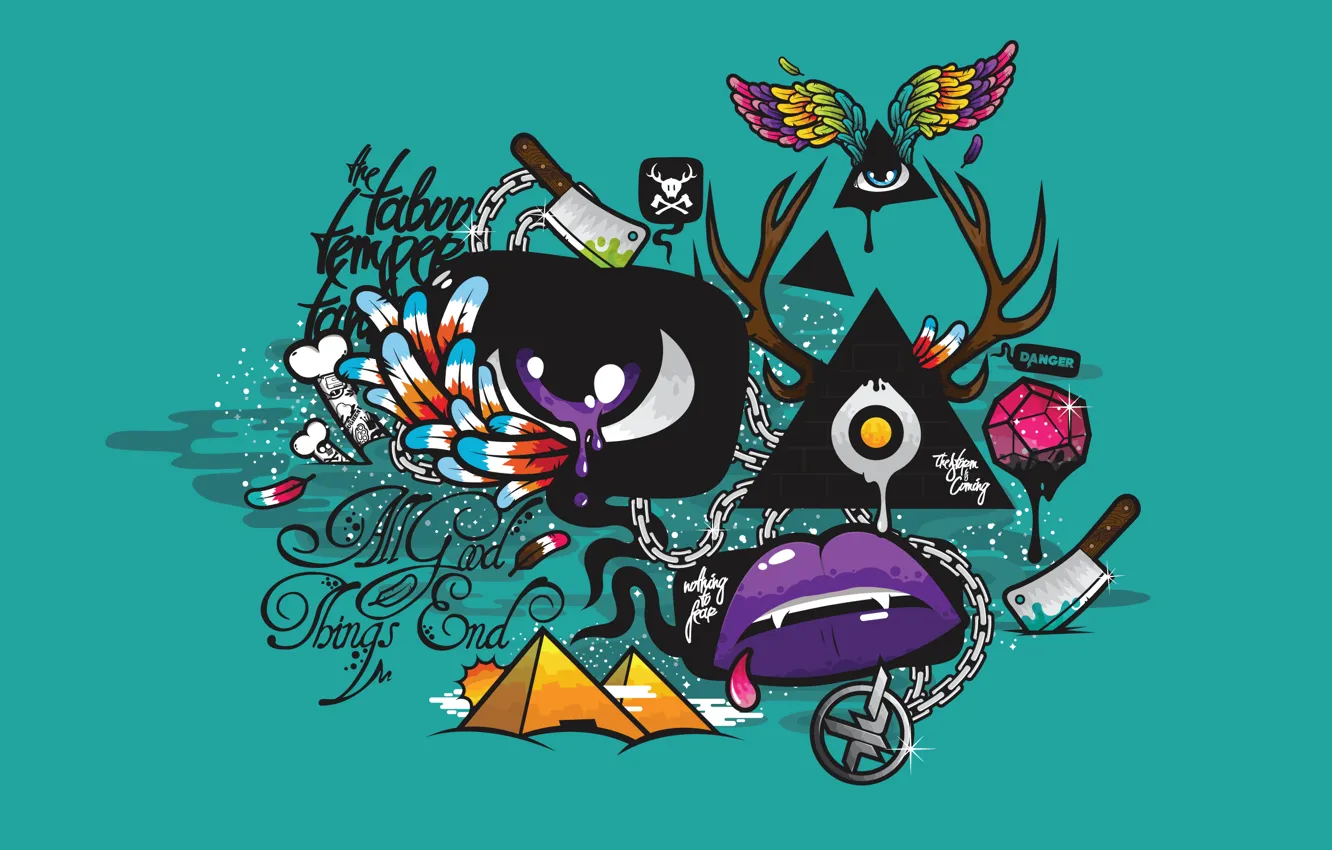 Photo wallpaper abstraction, figure, nonsense