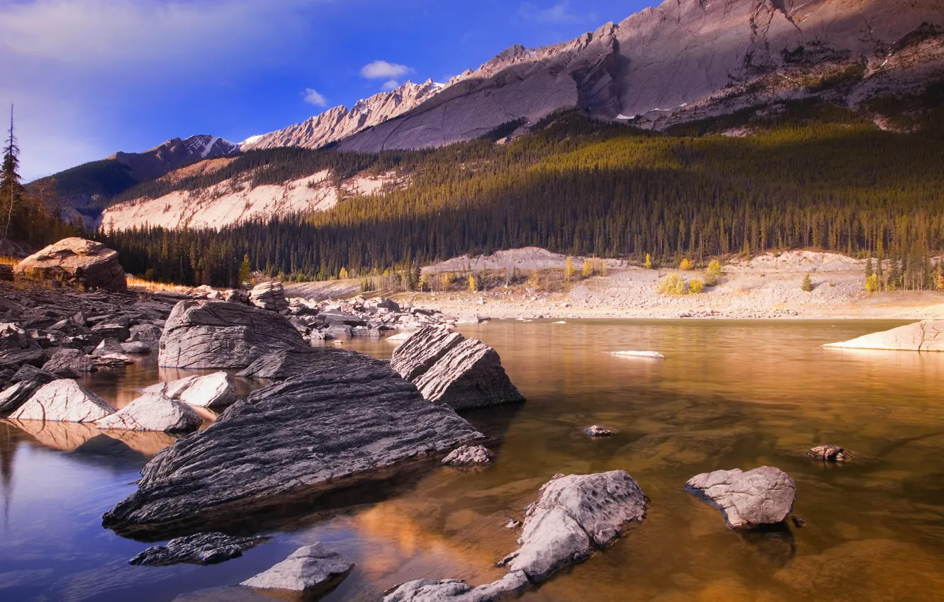 Photo wallpaper mountains, Canada, albert