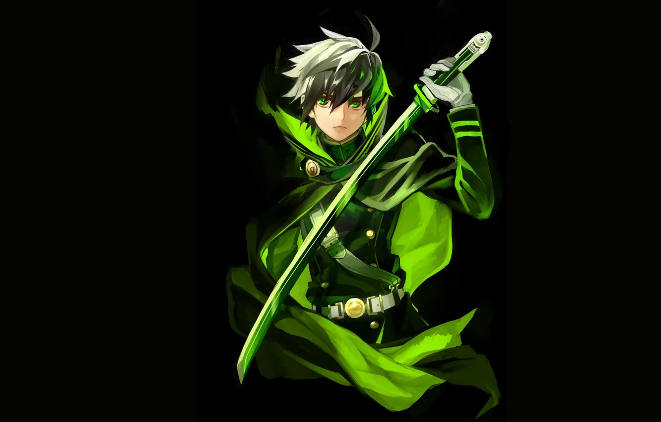 Photo wallpaper Owari no Seraph, The last Seraphim, Yuichiro Hakua, Hyakuya Yuuichiro, Hakua