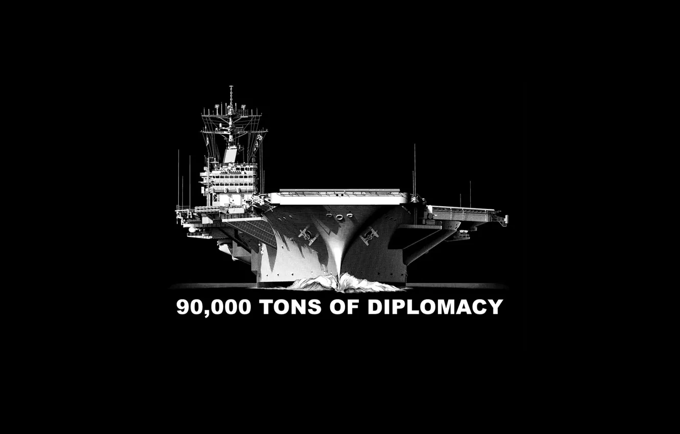 Photo wallpaper weapons, background, the carrier, tons of diplomacy, 90 000