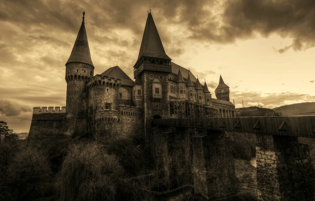 Photo wallpaper castle, h\b, 15th century, Corvinesti