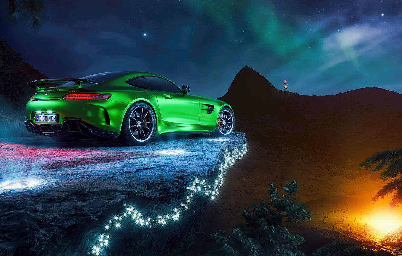 Photo wallpaper Mercedes-Benz, supercar, AMG, GT R